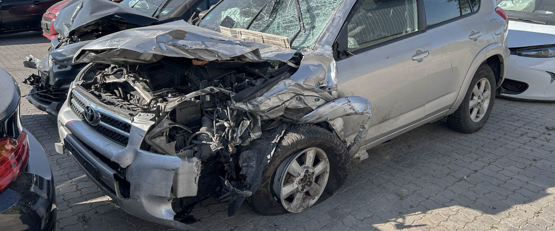 Fahrzeugdetail bei der Schadenaufnahme